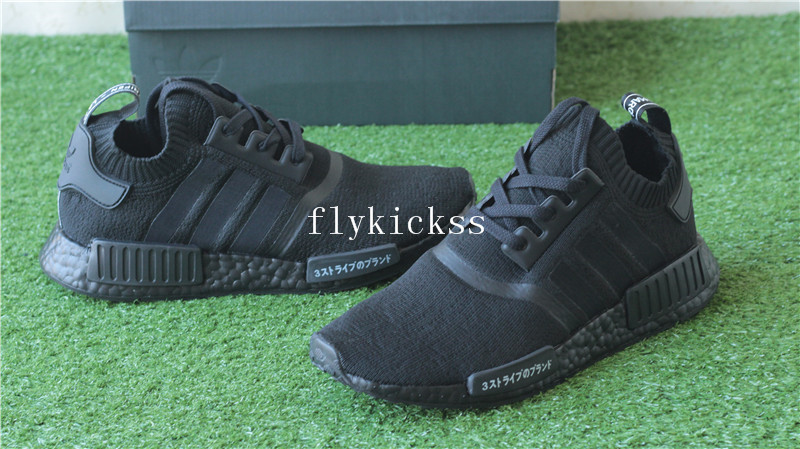 Real Boost Adidas NMD R1 PK Primeknit Triple Black